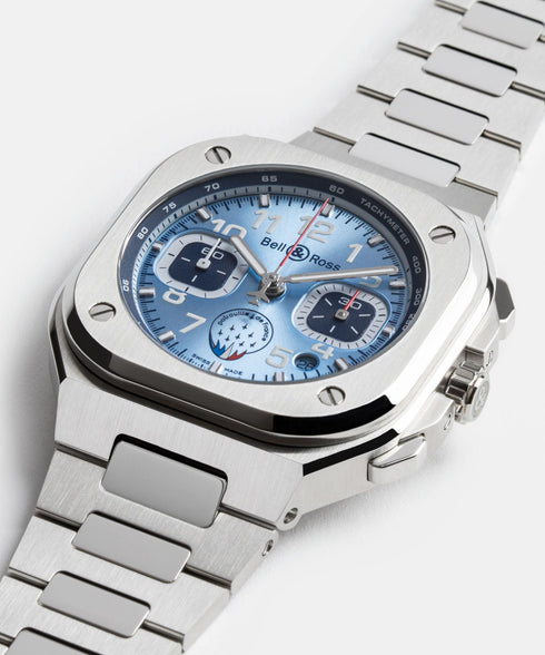 Bell & Ross BR 05 Chrono Patrouille de France BR05C-PAF-ST/SST - Orologio in acciaio inossidabile 42 mm in edizione limitata