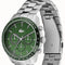 Lacoste Boston Men's Chronograph Watch - Stainless Steel Bracelet, Green Dial, 42mm