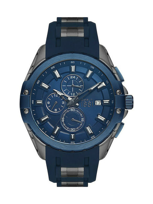 Cerruti 1881 Lucardo CIWGQ2113802 Orologio al quarzo da uomo - Quadrante blu, cinturino in gomma blu