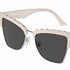 Jimmy Choo JC 5014 Occhiali da sole da donna - 54 mm, montatura bianca con lenti grigie