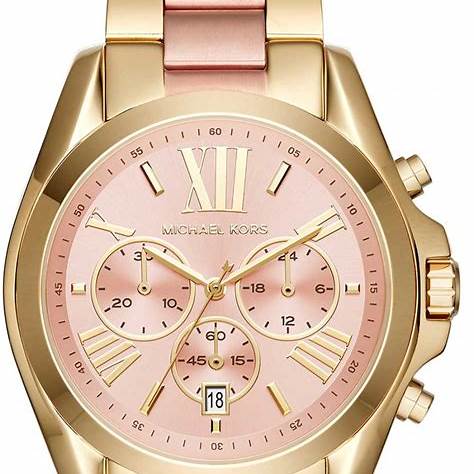 Michael Kors Bradshaw MK6359 Orologio cronografo bicolore da donna - Quadrante rosa