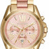 Michael Kors Bradshaw MK6359 Women's Two-Tone Chronograph Watch - Pink Dial