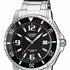 Casio MTD-1053D-1AVES Orologio analogico da uomo - Acciaio inossidabile, quadrante nero, resistenza all'acqua 200m