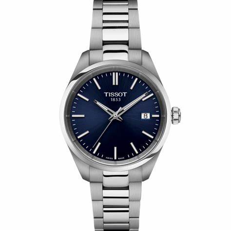 Orologio al quarzo Tissot PR 100 Donna T150.210.11.041.00 - Quadrante blu, bracciale in acciaio inossidabile