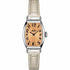 Tissot Heritage Porto Small Lady Women's Watch - Orange Guilloché Dial, Stainless Steel Tonneau Case, Grey Leather Strap