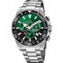 Jaguar Men's Swiss Quartz Chronograph Watch - Model J861/9, Stainless Steel Case, Green Dial, Sapphire Crystal