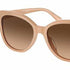 Ralph by Ralph Lauren RA 5305U Women's Sunglasses – Shiny Solid Beige Frame with Brown Gradient Lenses