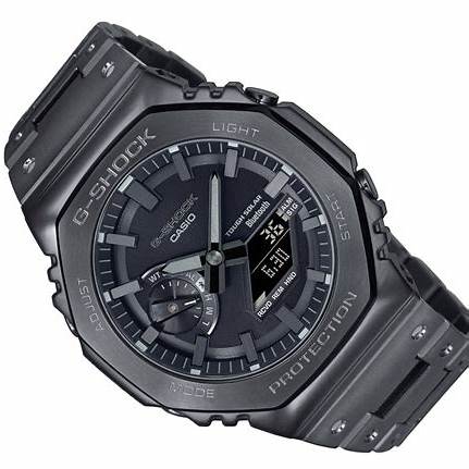 Casio G-Shock GM-B2100BD-1AER Men's Full-Metal Watch - Black IP, Bluetooth, Solar