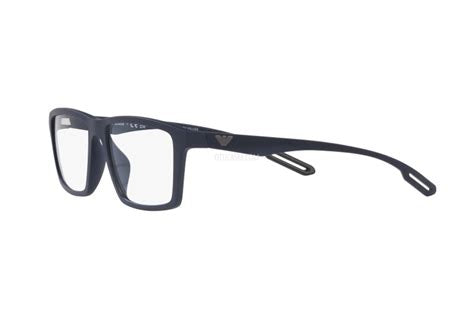 Emporio Armani EA4189U 5088/1W Occhiali da vista da uomo - Montatura blu opaco con lenti a clip, 55mm