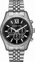 Michael Kors MK8602 Men's Lexington Chronograph Silver-Tone Stainless Steel Watch