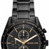 Michael Kors MK9113 Men's Oversized Black Stainless Steel Chronograph Watc