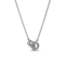 Pandora 392736C01-45 Collar Signature Pavé entrelazado - Plata de ley, 45cm