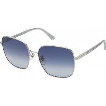 Nina Ricci SNR329-580579 Women's Sunglasses – Silver Frame, Blue Gradient Lenses