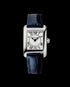 Frederique Constant Classics Carrée Ladies FC-200MC16 - Acciaio inossidabile, cinturino in pelle blu