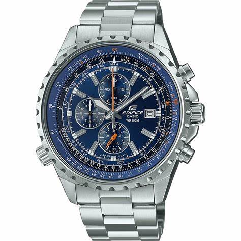 Casio Edifice EF-527D-2AVUEF Men's Watch – Blue Dial, Stainless Steel Bracelet