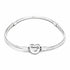 Pandora Moments 598827C01-18 Bracciale con catena a serpente con chiusura a cuore dell'Albero della Famiglia, 18 cm