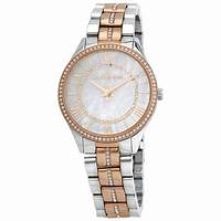 Michael Kors MK3979 Women's Lauryn Two-Tone Stainless Steel Watch with Crystal Accents