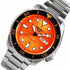 Seiko 5 Sports SRPD59K1 Automatic Men's Watch - Orange Dial, Stainless Steel Bracelet