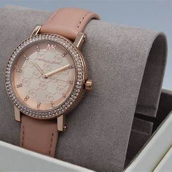 Michael Kors Corey MK2987 Orologio da donna in oro rosa - Cinturino in pelle rosa