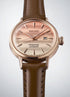 Seiko Presage SRE014J1 Women's Automatic Watch - Pink Dial, Brown Leather Strap