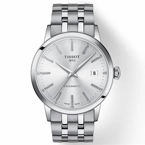 Reloj Tissot Classic Dream Swissmatic Hombre - Esfera plateada, brazalete acero