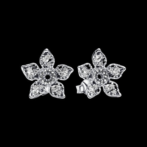 Pandora Stranger Things Demogorgon Stud Earrings 293573C01 - Sterling Silver, Cubic Zirconia