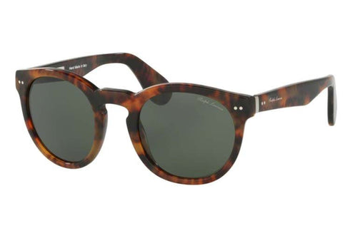 RALPH LAURENRalph Lauren RL 8146P Unisex Sunglasses – Havana Acetate Frame with Green Crystal LensesEYEWEAREcecile