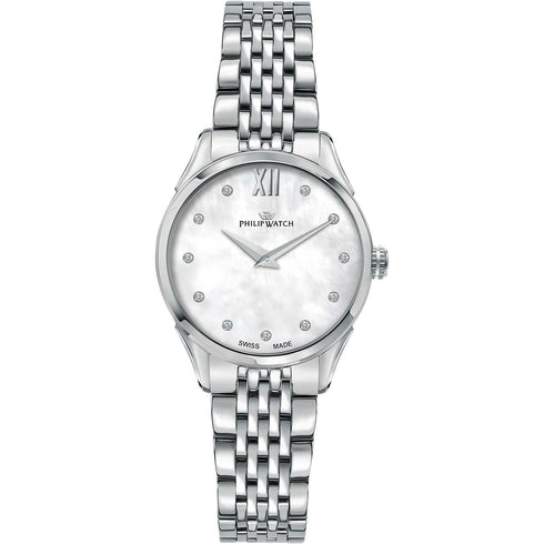 PHILIP WATCHPhilip Watch Roma R8253217501 Women's Watch - Stainless Steel, Mother - of - Pearl Dial with DiamondsWATCHESEcecile