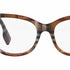 Burberry BE 2375 3966 Occhiali da vista da donna - Montatura Cat-Eye in acetato marrone check