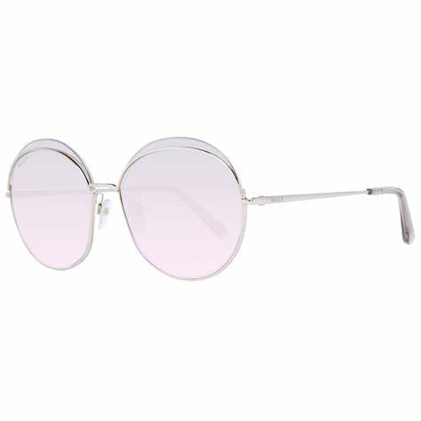 Bally BY0077-D 6028U Occhiali da sole da donna - Montatura oro rosa, lenti sfumate marroni