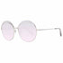Bally BY0077-D 6028U Occhiali da sole da donna - Montatura oro rosa, lenti sfumate marroni
