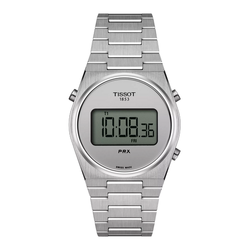 Tissot PRX Digital 35 mm T1372631103000 - Acero inoxidable, esfera plateada