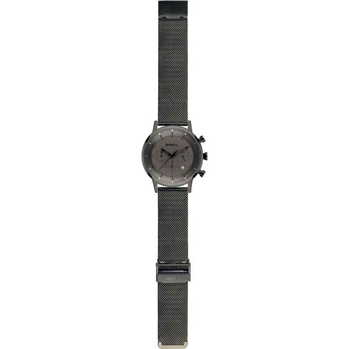 Breil Six.3.Nine TW1862 Men's Chronograph Watch - Gunmetal Dial, IP Gunmetal Mesh Bracelet