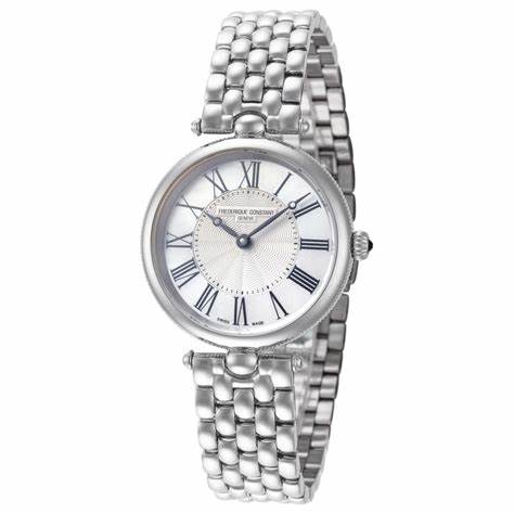 Frederique Constant Classics Art Deco Round FC-200MPW2AR6B – Mother-of-Pearl Dial, Stainless Steel Bracelet