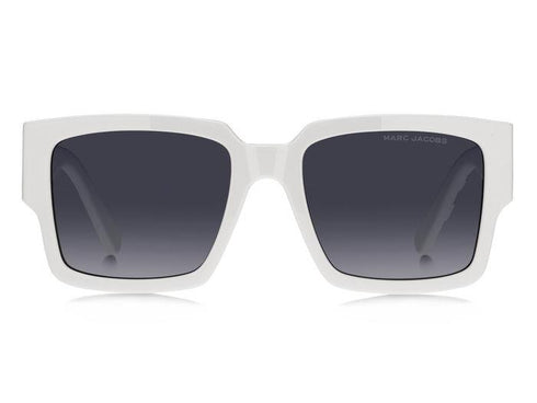 Lunettes de soleil unisexe Marc Jacobs MARC 739/S CCP/9O - monture blanche, verres gris dégradés