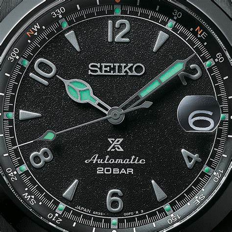 Seiko Prospex SPB337J1 'Black Series Night' Alpinist Edición Limitada - Acero inoxidable, Esfera negra