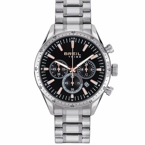 Breil Jato EW0657 Men's Chronograph Watch - Black Dial, Stainless Steel