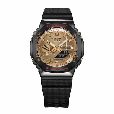 Casio G-SHOCK GBM-2100RH-1AER Men's Watch – Rui Hachimura Signature Model, Black and Gold