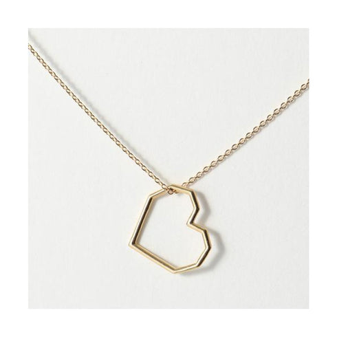 ALIITAAliita NRPU2R0000YG09K Heart Pendant Necklace – 9K Yellow Gold, HandmadeBIJOUXEcecile