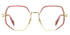 Marc Jacobs MJ 1092 EYR Women's Geometric Eyeglasses - Gold Frame, Nude Pink Accents