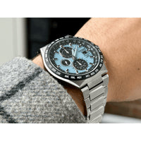 Citizen AT8238-84M Super Titanium Eco-Drive Cronógrafo 43,5 mm Esfera azul claro