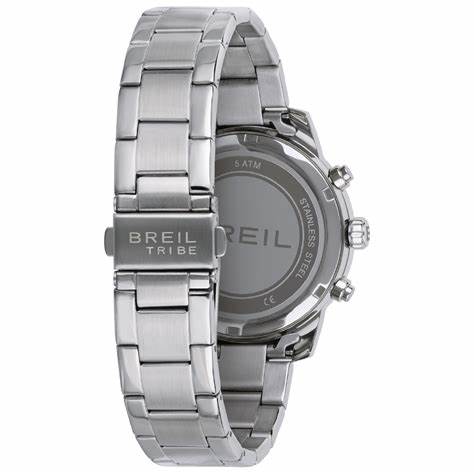 Breil Caliber EW0510 Herren-Chronographenuhr - Schwarzes Zifferblatt, Edelstahlarmband