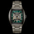 Bulova 98A321 Men's Maquina Automatic Watch – Green Skeleton Dial, 40mm Gunmetal Case