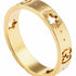 Gucci YBC607339001 18k Yellow Gold Star Motif Icon Ring