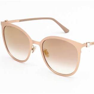 Jimmy Choo ORIA/G/SK 56 DDBJL Occhiali da sole da donna - 56 mm, montatura in oro con lenti sfumate marroni