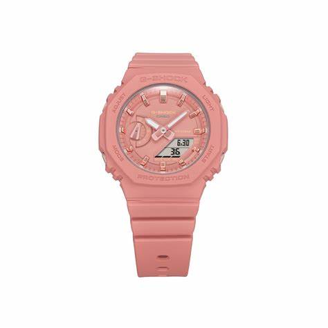 Casio G-SHOCK GMA-S2100-4A2ER Reloj unisex - Rosa analógico-digital, diseño delgado