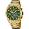 Festina F20541/3 Chrono Sport – 45 mm Gold PVD, Green Dial, Chronograph