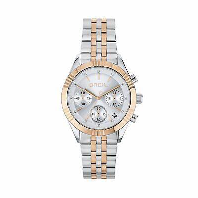 Breil Stand Out TW2018 Women's Chronograph Watch - Silver Dial, Two-Tone Stainless Steel