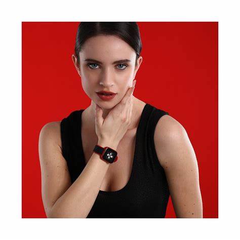 Sector S-04 Colours R3253158008 Unisex Smartwatch - 40x34.7mm Red Aluminum Case, Black and Red Silicone Strap