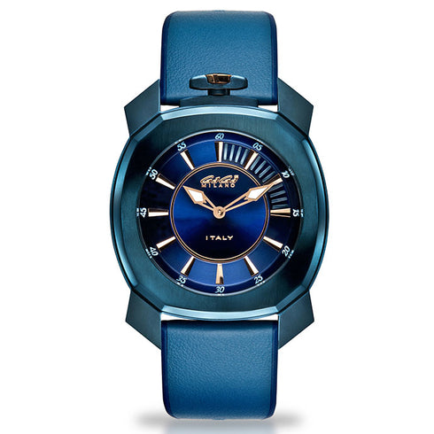Gagà Milano Frame One 7053FR01SBFLLM0 Orologio al quarzo da uomo in PVD blu
